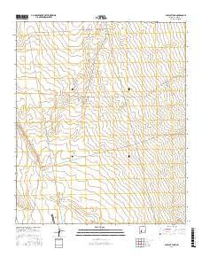 Polecat Tank New Mexico Current topographic map, 1:24000 scale, 7.5 X 7.5 Minute, Year 2017