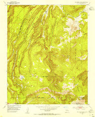 Polvadera Peak New Mexico Historical topographic map, 1:24000 scale, 7.5 X 7.5 Minute, Year 1953