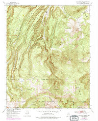 Polvadera Peak New Mexico Historical topographic map, 1:24000 scale, 7.5 X 7.5 Minute, Year 1953