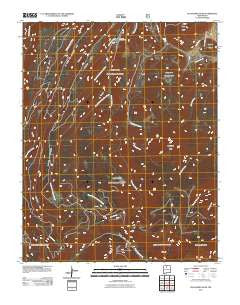 Polvadera Peak New Mexico Historical topographic map, 1:24000 scale, 7.5 X 7.5 Minute, Year 2011