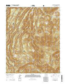 Polvadera Peak New Mexico Current topographic map, 1:24000 scale, 7.5 X 7.5 Minute, Year 2013