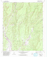 Ponderosa New Mexico Historical topographic map, 1:24000 scale, 7.5 X 7.5 Minute, Year 1970