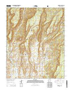 Ponderosa New Mexico Historical topographic map, 1:24000 scale, 7.5 X 7.5 Minute, Year 2013