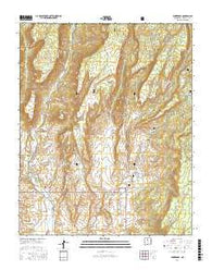 Ponderosa New Mexico Current topographic map, 1:24000 scale, 7.5 X 7.5 Minute, Year 2017