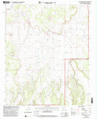 Ponderosa Tank New Mexico Historical topographic map, 1:24000 scale, 7.5 X 7.5 Minute, Year 1999