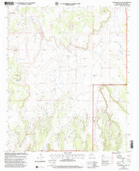 Ponderosa Tank New Mexico Historical topographic map, 1:24000 scale, 7.5 X 7.5 Minute, Year 1999