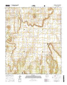 Ponderosa Tank New Mexico Current topographic map, 1:24000 scale, 7.5 X 7.5 Minute, Year 2017