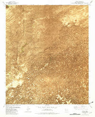Pope New Mexico Historical topographic map, 1:24000 scale, 7.5 X 7.5 Minute, Year 1981