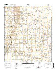 Pope New Mexico Current topographic map, 1:24000 scale, 7.5 X 7.5 Minute, Year 2017