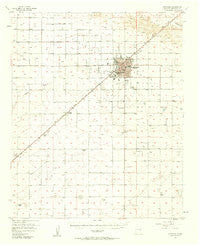 Portales New Mexico Historical topographic map, 1:62500 scale, 15 X 15 Minute, Year 1957