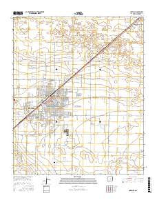 Portales New Mexico Current topographic map, 1:24000 scale, 7.5 X 7.5 Minute, Year 2017