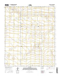 Portales SE New Mexico Current topographic map, 1:24000 scale, 7.5 X 7.5 Minute, Year 2017