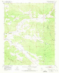 Post Office Flat New Mexico Historical topographic map, 1:24000 scale, 7.5 X 7.5 Minute, Year 1952