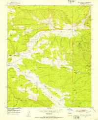 Post Office Flat New Mexico Historical topographic map, 1:24000 scale, 7.5 X 7.5 Minute, Year 1952