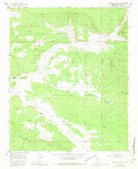 Post Office Flat New Mexico Historical topographic map, 1:24000 scale, 7.5 X 7.5 Minute, Year 1952