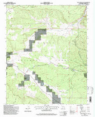 Post Office Flat New Mexico Historical topographic map, 1:24000 scale, 7.5 X 7.5 Minute, Year 1995