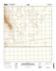 Potrillo New Mexico Current topographic map, 1:24000 scale, 7.5 X 7.5 Minute, Year 2017