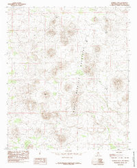 Potrillo Peak New Mexico Historical topographic map, 1:24000 scale, 7.5 X 7.5 Minute, Year 1985