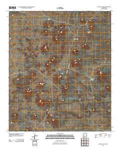 Potrillo Peak New Mexico Historical topographic map, 1:24000 scale, 7.5 X 7.5 Minute, Year 2010
