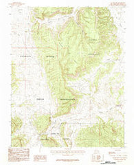 Pounds Mesa New Mexico Historical topographic map, 1:24000 scale, 7.5 X 7.5 Minute, Year 1983