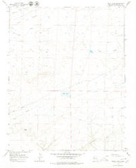 Pretty Rock New Mexico Historical topographic map, 1:24000 scale, 7.5 X 7.5 Minute, Year 1966