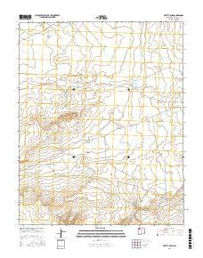 Pretty Rock New Mexico Current topographic map, 1:24000 scale, 7.5 X 7.5 Minute, Year 2017