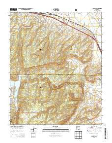 Prewitt New Mexico Current topographic map, 1:24000 scale, 7.5 X 7.5 Minute, Year 2013