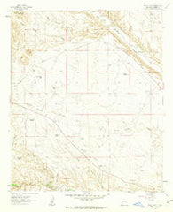 Priest Tank New Mexico Historical topographic map, 1:24000 scale, 7.5 X 7.5 Minute, Year 1961