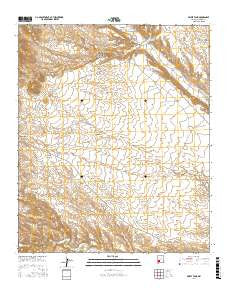 Priest Tank New Mexico Current topographic map, 1:24000 scale, 7.5 X 7.5 Minute, Year 2017
