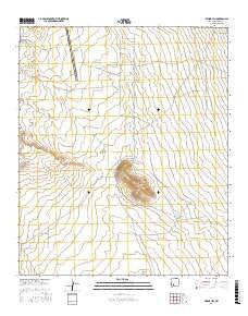 Prisor Hill New Mexico Current topographic map, 1:24000 scale, 7.5 X 7.5 Minute, Year 2017