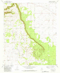Progresso New Mexico Historical topographic map, 1:24000 scale, 7.5 X 7.5 Minute, Year 1981