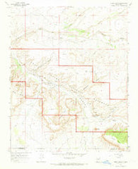 Pueblo Bonito New Mexico Historical topographic map, 1:24000 scale, 7.5 X 7.5 Minute, Year 1966