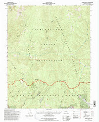 Pueblo Peak New Mexico Historical topographic map, 1:24000 scale, 7.5 X 7.5 Minute, Year 1995