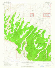 Pueblo Pintado New Mexico Historical topographic map, 1:24000 scale, 7.5 X 7.5 Minute, Year 1961