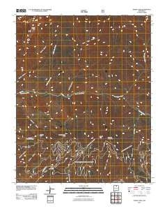 Pueblo Peak New Mexico Historical topographic map, 1:24000 scale, 7.5 X 7.5 Minute, Year 2011
