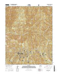 Pueblo Peak New Mexico Current topographic map, 1:24000 scale, 7.5 X 7.5 Minute, Year 2017
