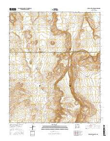 Pueblo Viejo Mesa New Mexico Current topographic map, 1:24000 scale, 7.5 X 7.5 Minute, Year 2017