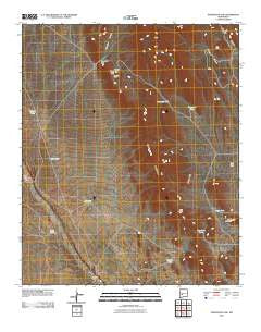 Puertecito Gap New Mexico Historical topographic map, 1:24000 scale, 7.5 X 7.5 Minute, Year 2010