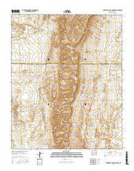 Puerto De Los Cavadores New Mexico Current topographic map, 1:24000 scale, 7.5 X 7.5 Minute, Year 2017