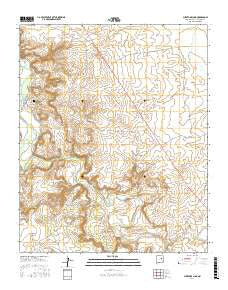 Puerto De Luna New Mexico Current topographic map, 1:24000 scale, 7.5 X 7.5 Minute, Year 2017