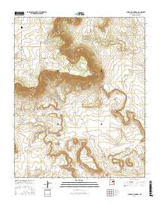 Punta Del Chorro New Mexico Current topographic map, 1:24000 scale, 7.5 X 7.5 Minute, Year 2017