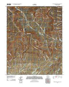 Purgatory Canyon New Mexico Historical topographic map, 1:24000 scale, 7.5 X 7.5 Minute, Year 2010