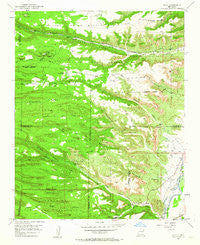 Puye New Mexico Historical topographic map, 1:24000 scale, 7.5 X 7.5 Minute, Year 1952