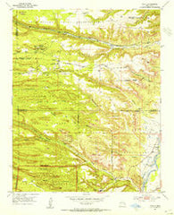 Puye New Mexico Historical topographic map, 1:24000 scale, 7.5 X 7.5 Minute, Year 1952