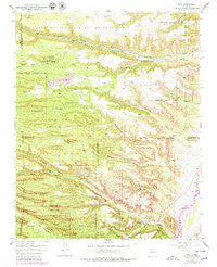 Puye New Mexico Historical topographic map, 1:24000 scale, 7.5 X 7.5 Minute, Year 1952