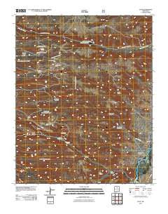 Puye New Mexico Historical topographic map, 1:24000 scale, 7.5 X 7.5 Minute, Year 2011