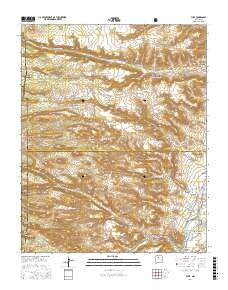 Puye New Mexico Current topographic map, 1:24000 scale, 7.5 X 7.5 Minute, Year 2017