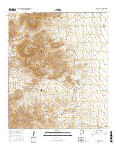 Pyramid Peak New Mexico Current topographic map, 1:24000 scale, 7.5 X 7.5 Minute, Year 2017