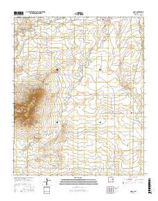 Quay New Mexico Current topographic map, 1:24000 scale, 7.5 X 7.5 Minute, Year 2017