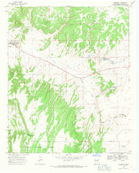 Quemado New Mexico Historical topographic map, 1:24000 scale, 7.5 X 7.5 Minute, Year 1967